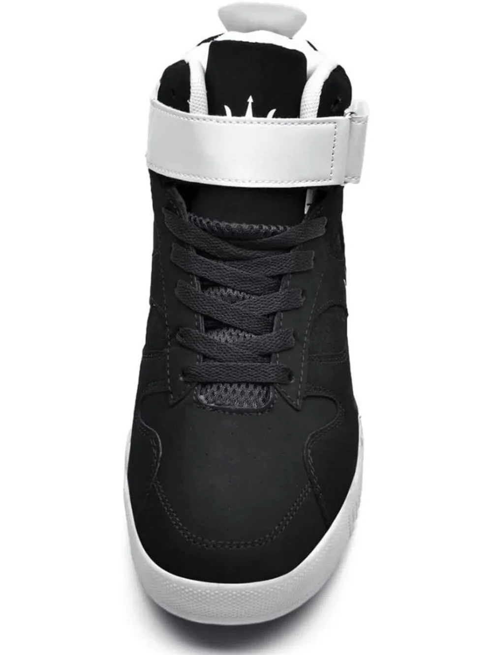 Women's Black Tennis Shoes Casual Lace Up High Top Athletic Running Sneakers